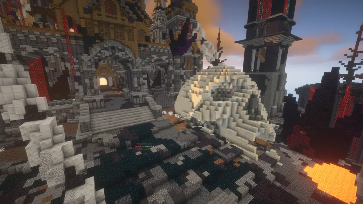 The Eternal Outpost, a skull structure on the OraclePvP map